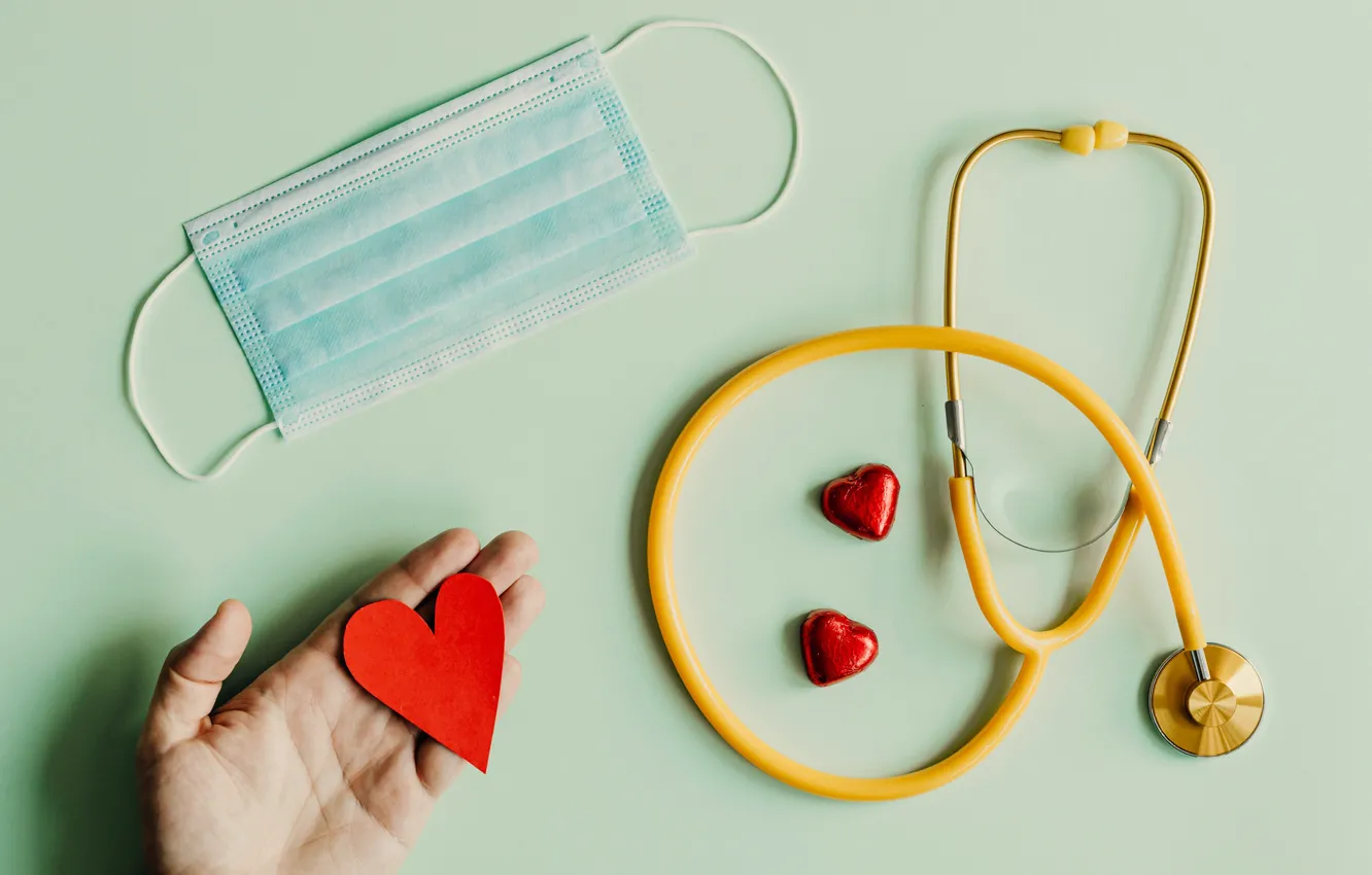 Фото обои mask, Doctor, health, Stethoscope