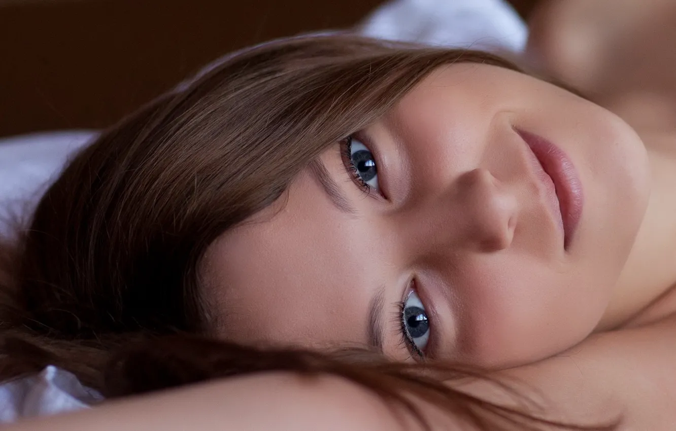 Фото обои Girl, Model, Smile, Beauty, Wallpaper, Eyes, Photo, Cute