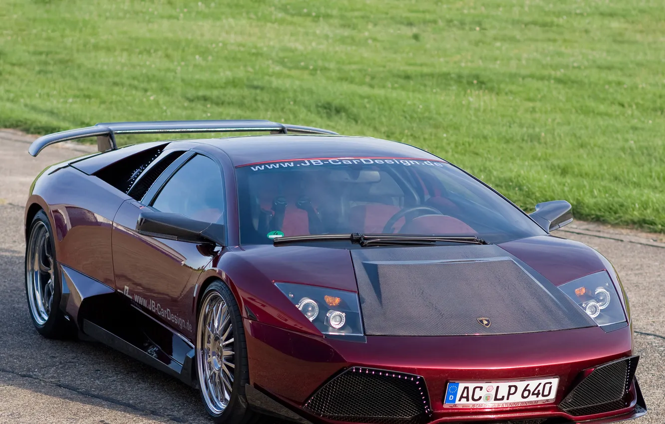 Фото обои Lamborghini, Murcielago, передняя часть, LP640, JB Car Design