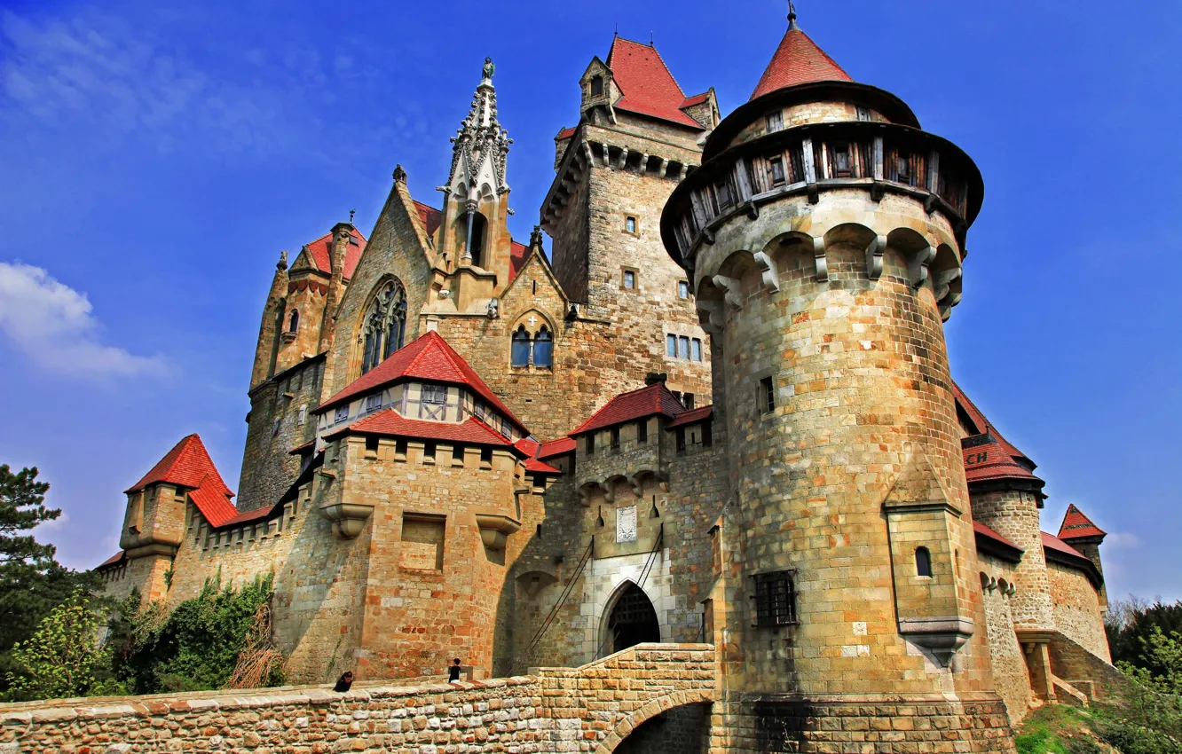 Фото обои замок, башни, старинный, castle