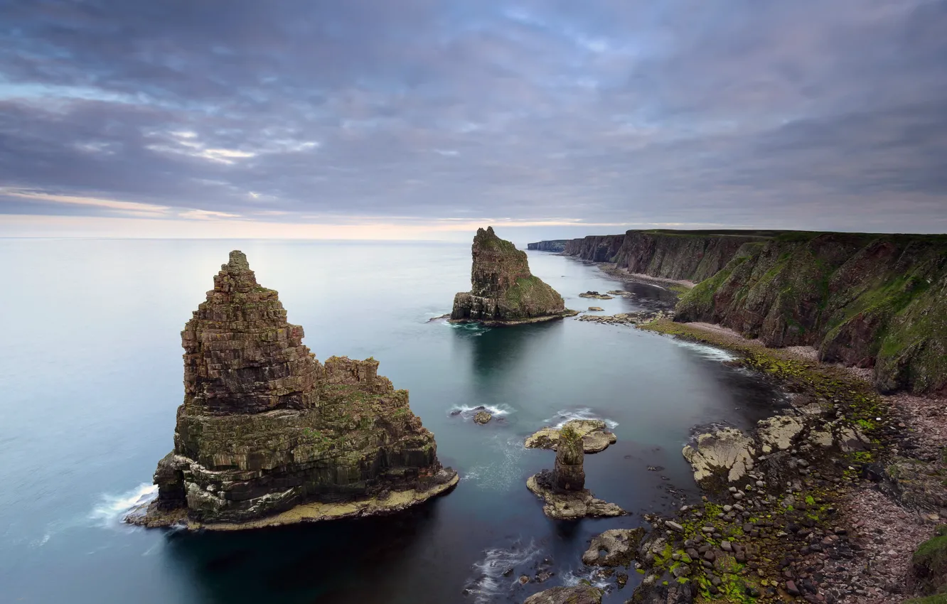 Фото обои море, пейзаж, скалы