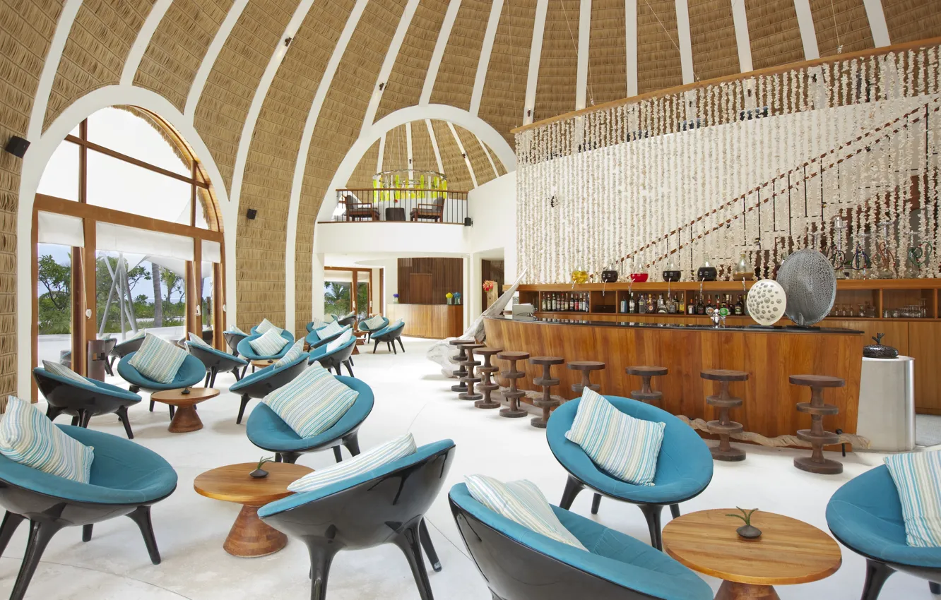 Фото обои bar, Maldives, resort Kandooma
