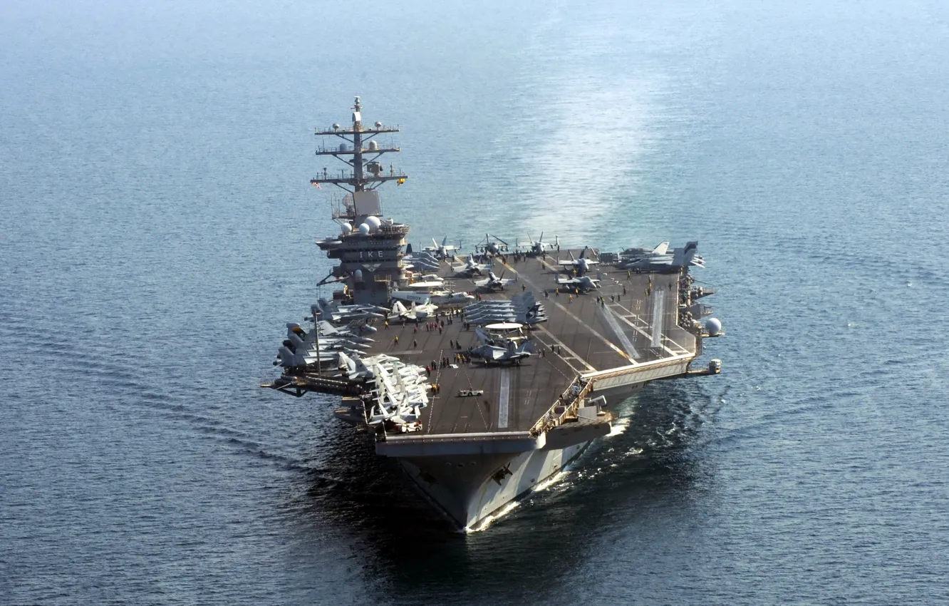 Фото обои оружие, авианосец, USS Dwight D. Eisenhower