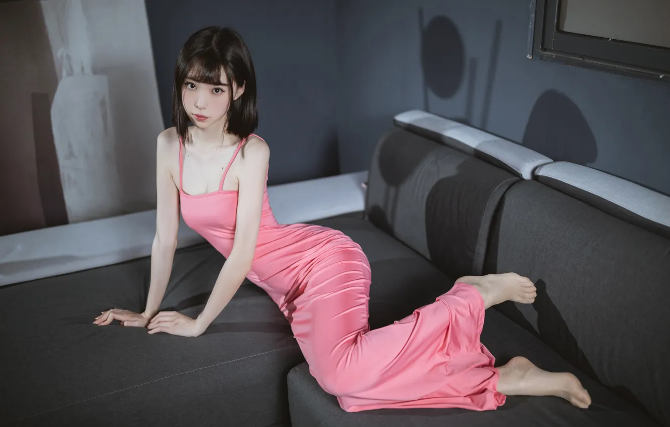 Фото обои girl, dress, asian