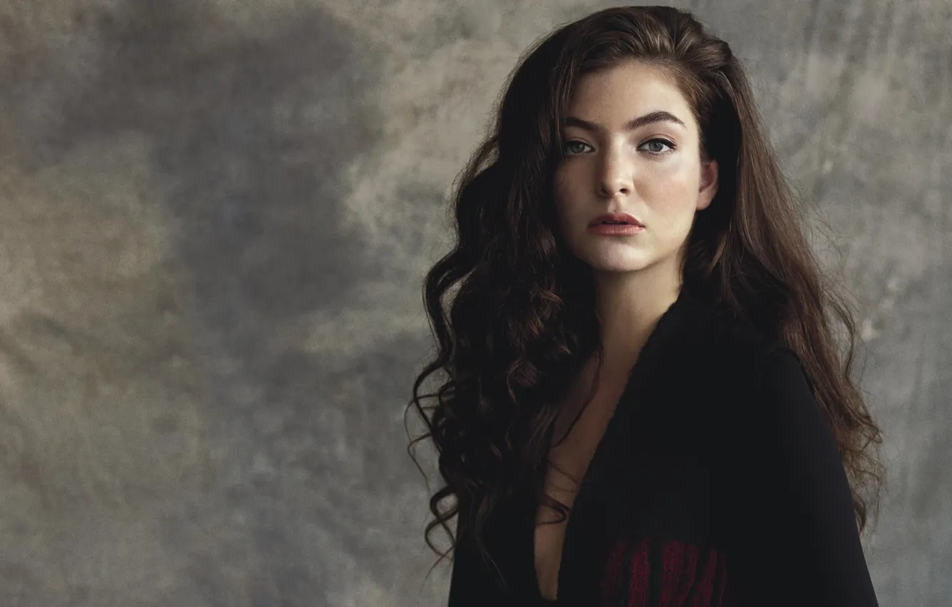 Фото обои волосы, певица, singer, Лорд, Lorde