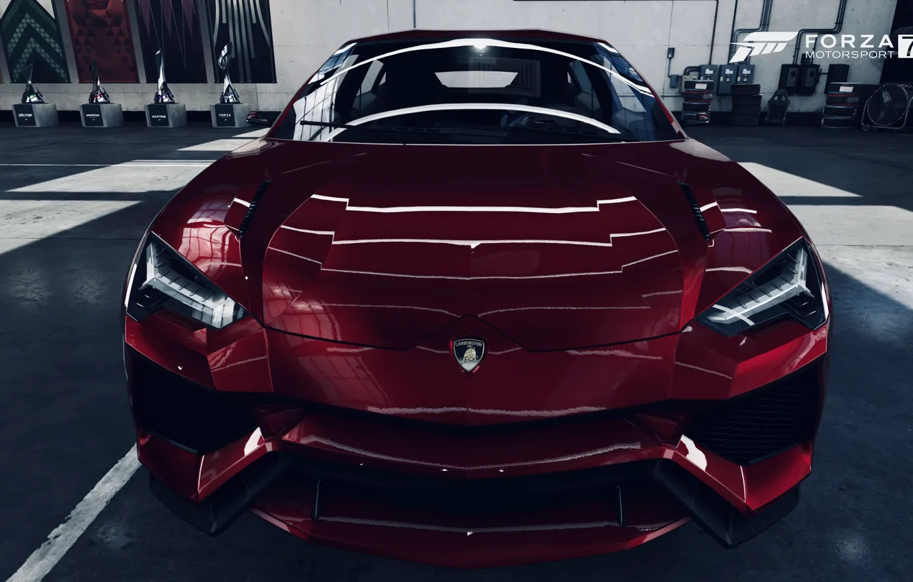 Фото обои HDR, Lamborghini, Game, Urus, Lamborghini Urus, FM7, UHD, Forza Motorsport 7