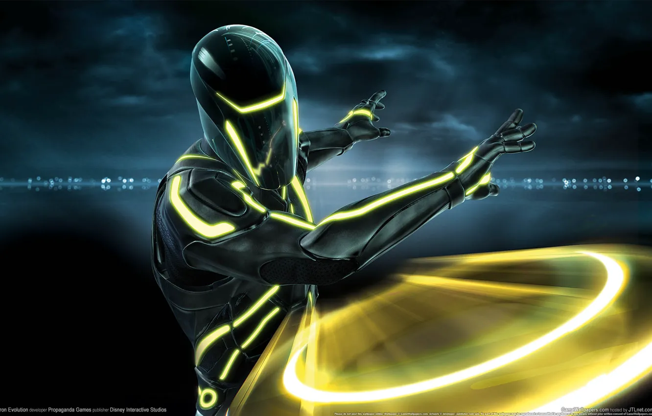 Фото обои диск, Трон, Game Wallpapers, Tron Evolution