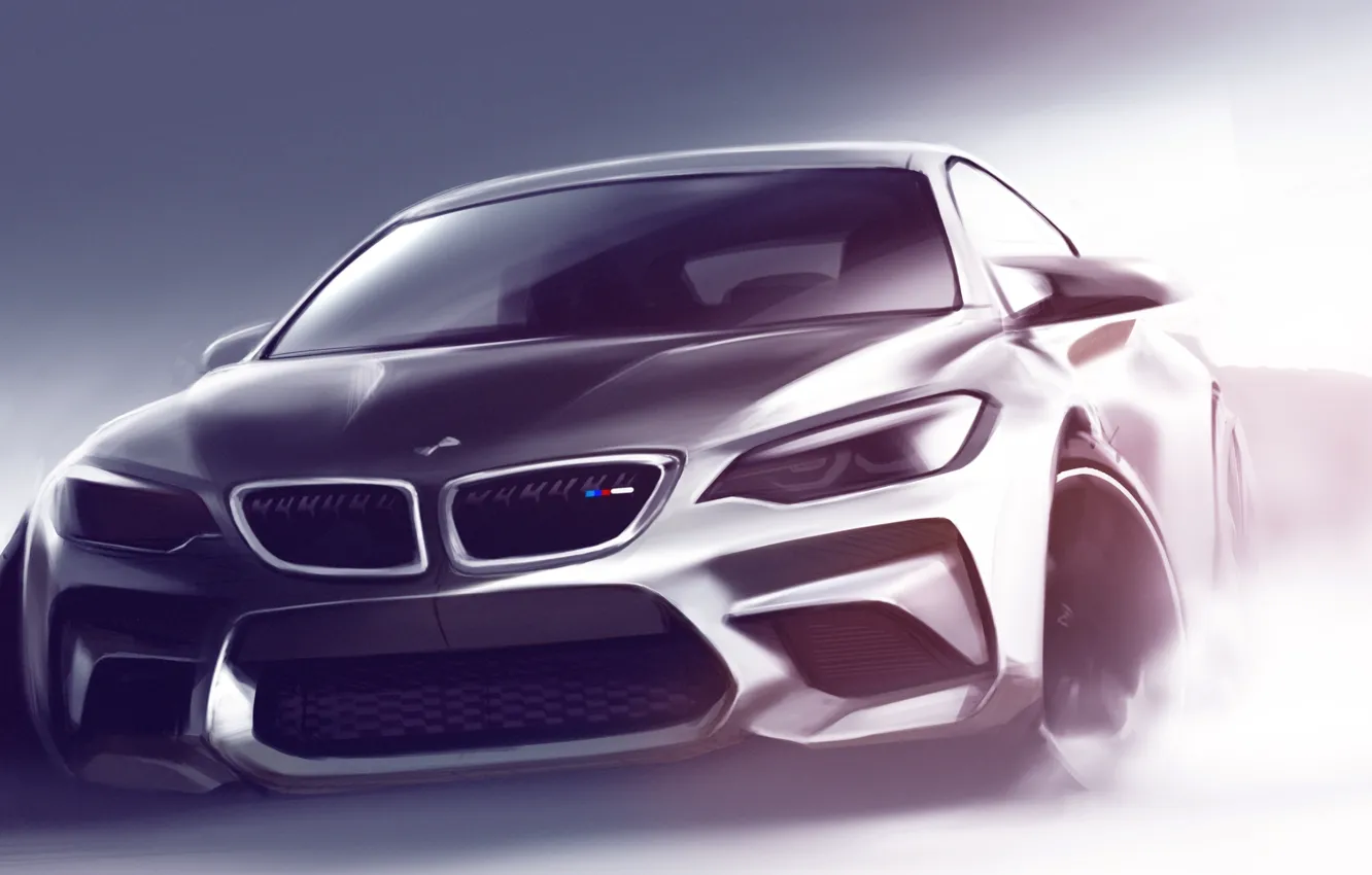 Фото обои BMW, БМВ, Sketch