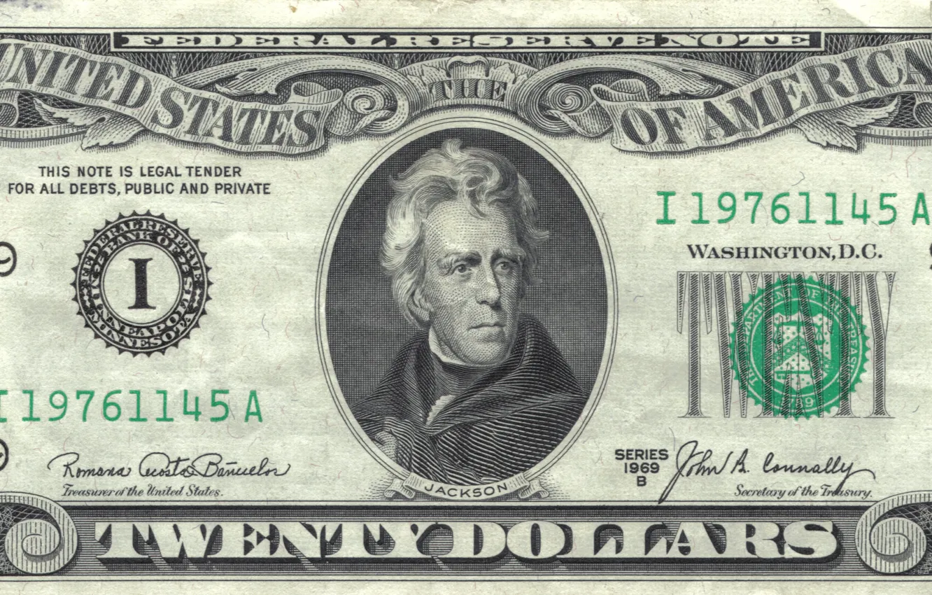 Фото обои note, Jackson, america, states, dollars, united, federal, reserve