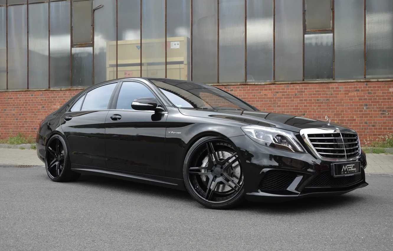 Фото обои черный, Mercedes-Benz, мерседес, AMG, Black, MEC Design, S-Class, W222