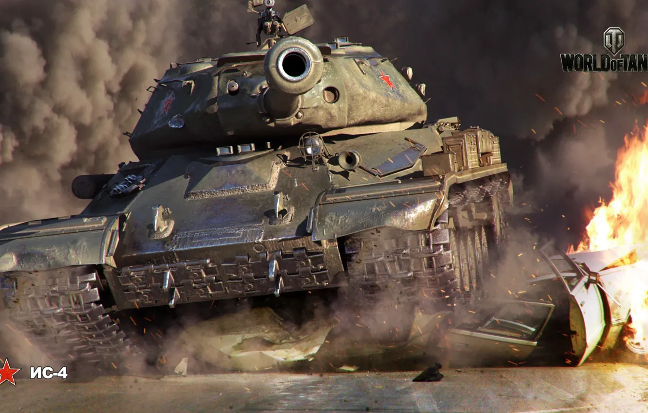 Фото обои танк, world of tanks, советский, тяжёлый, мир танков., ис-4