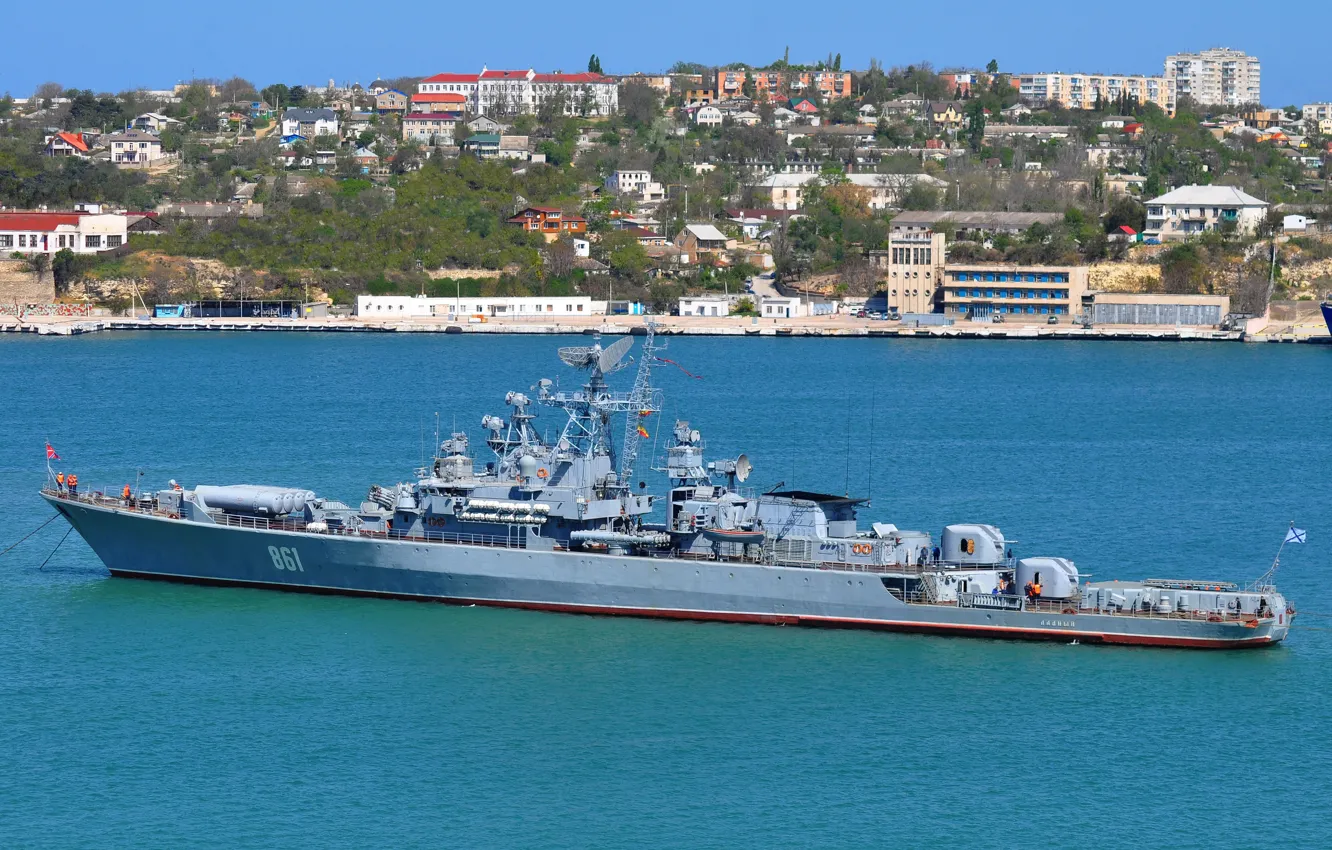 Фото обои корабль, Севастополь, сторожевой, 1135 проект, "Ладный"