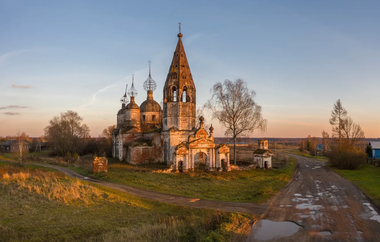 Фото обои Russia, village of Ostrov, Yaroslavl region, Gavrilov-Yam district