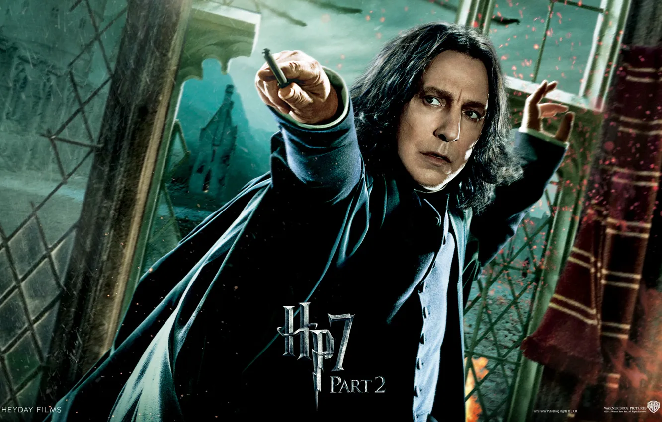 Фото обои hogwarts, хогвартс, гарри поттер и дары смерти, часть 2, professor, part 2, преподаватель, severus snape