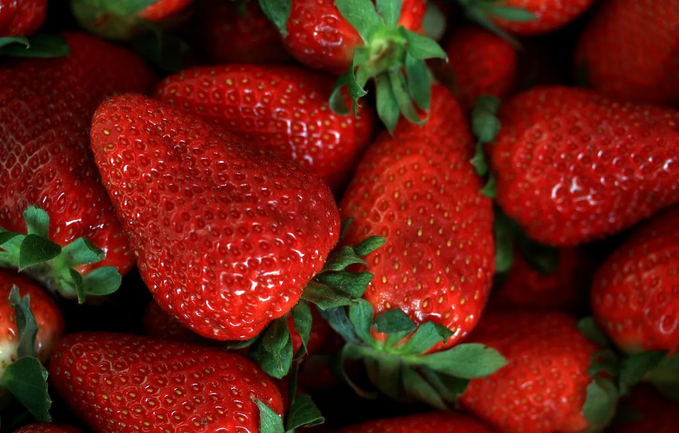 Фото обои red, fruit, sweet, strawberry