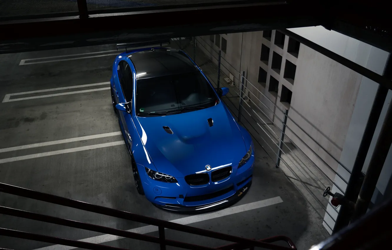 Фото обои BMW, Blue, E92, Sight