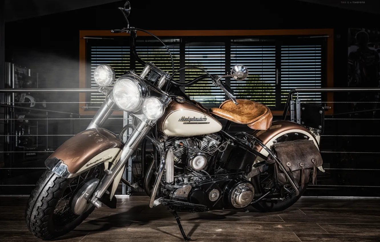 Фото обои Harley Davidson, bike, motorcycle, chopper.