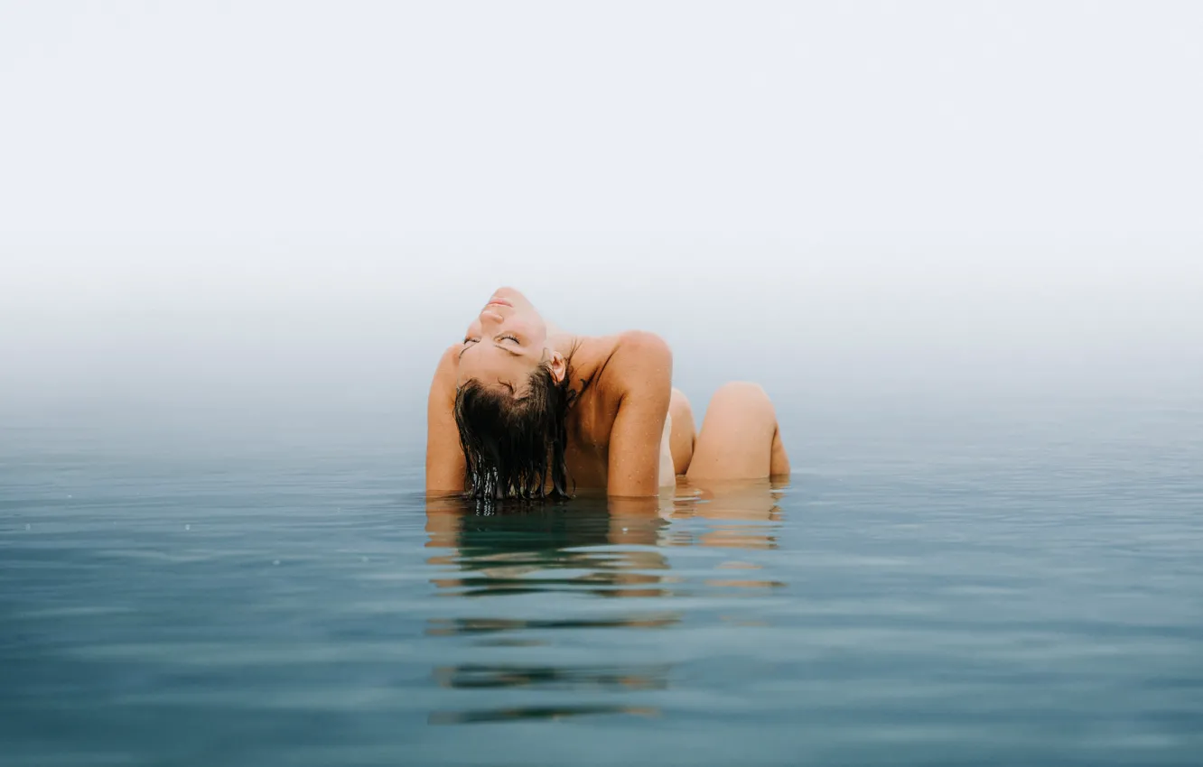 Фото обои Girl, Relax, Water, Woman, Swimming, Gabor Kozmon