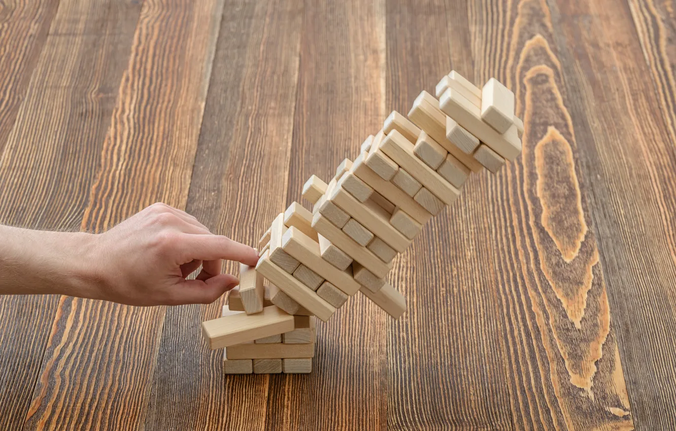 Фото обои game, fail, jenga
