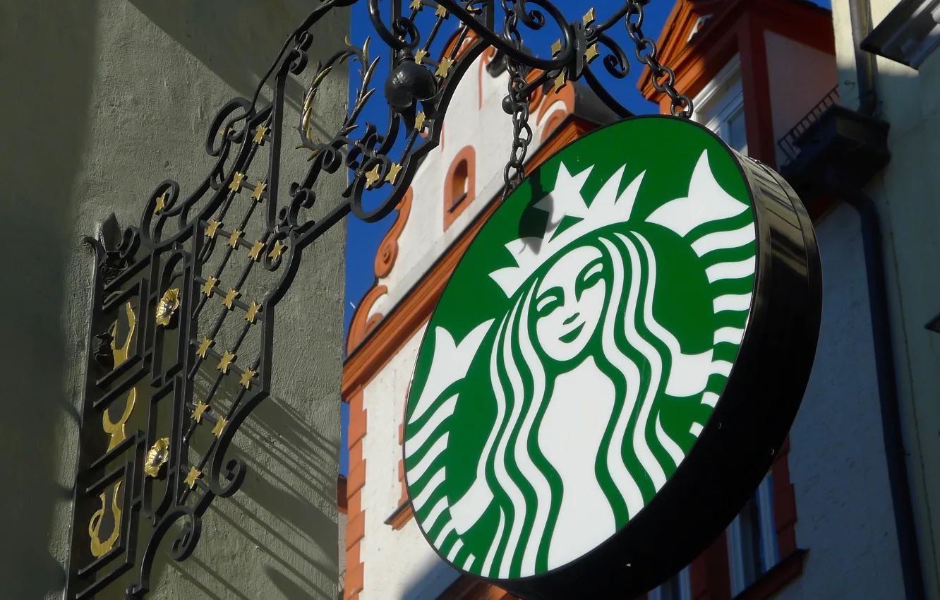 Фото обои кофе, вывеска, coffee, кофе старбакс, starbucks, munchen