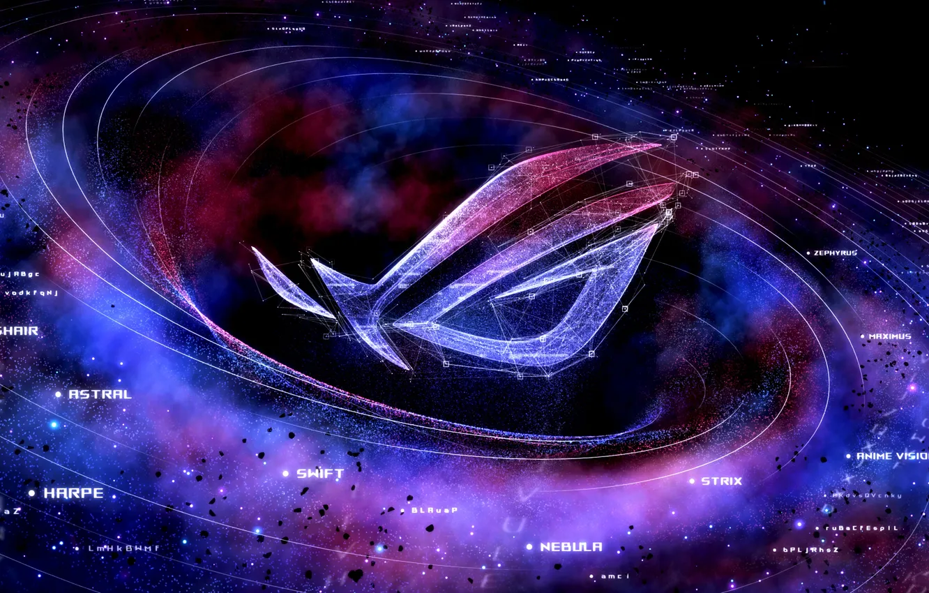 Фото обои Сверхновая, ASUS, Supernova, ROG, ASUS ROG Supernova