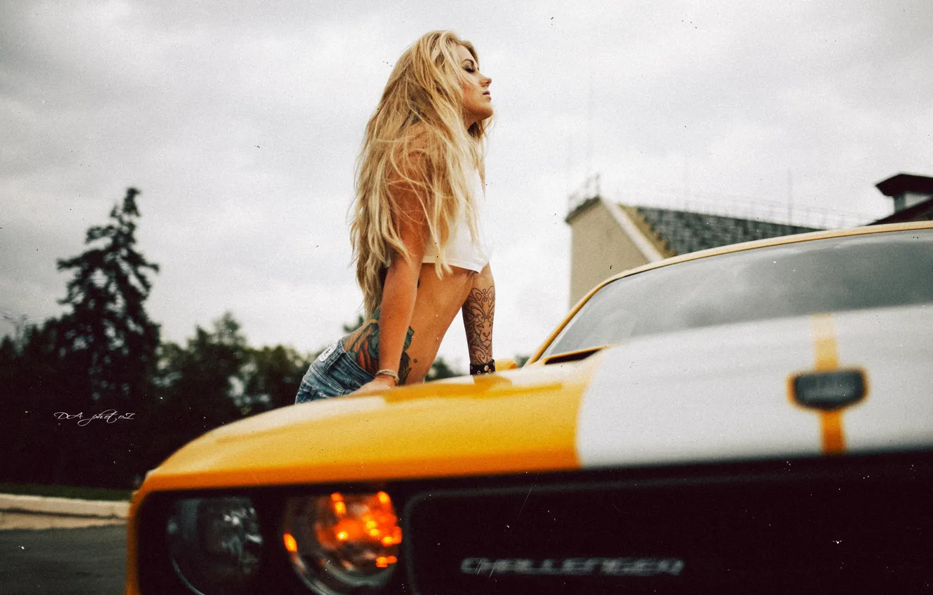 Фото обои авто, девушка, фото, модель, блондинка, фотограф, Egor Kuzmin