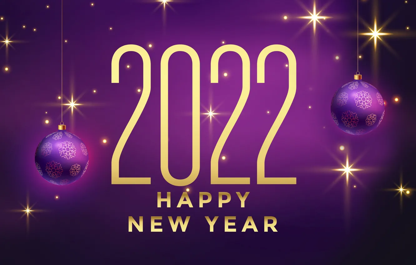 Фото обои фон, золото, цифры, Новый год, лиловый, golden, new year, happy