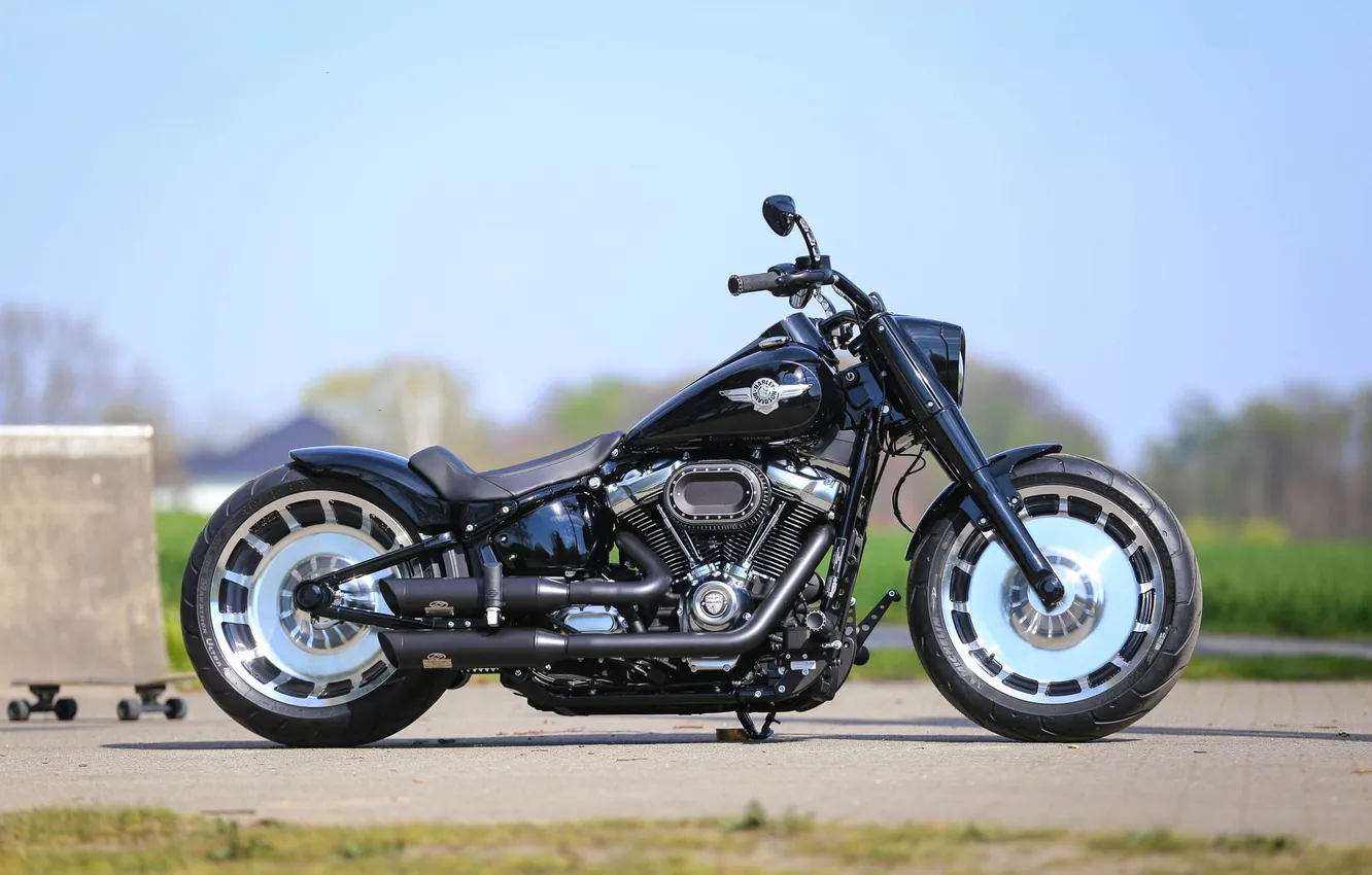 Фото обои мотоцикл, байк, harley davidson, thunderbike customs