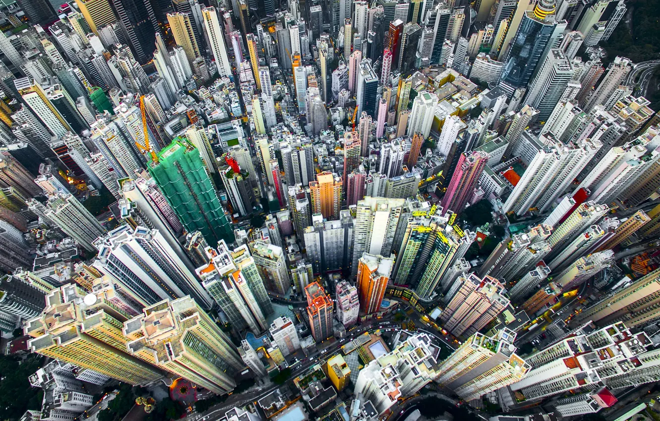 Фото обои дома, Китай, высотки, Гонг Конг