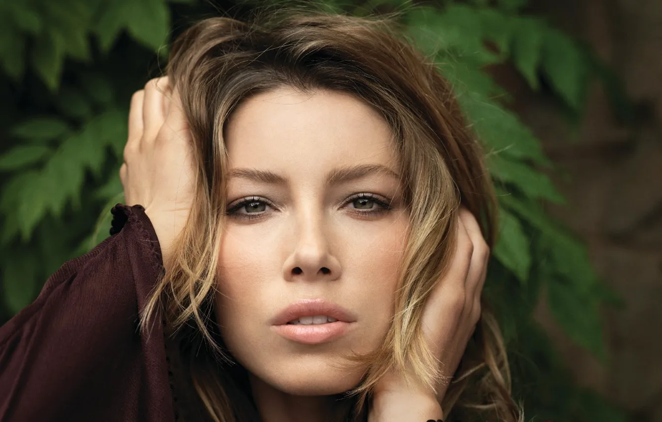 Фото обои девушка, лицо, актриса, губы, красотка, Jessica Biel, Джессика Бил, волосы.глаза