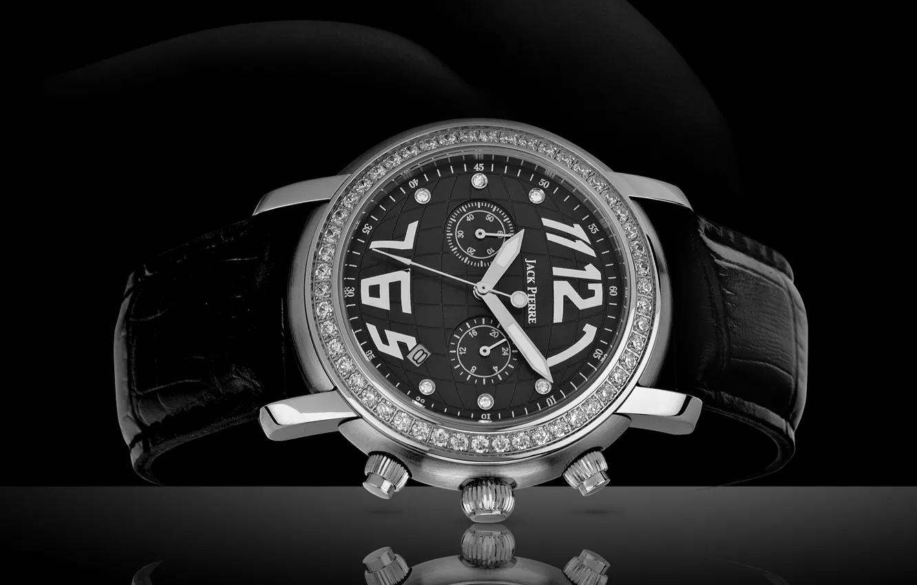 Фото обои silver, black, watch, Jack Pierre