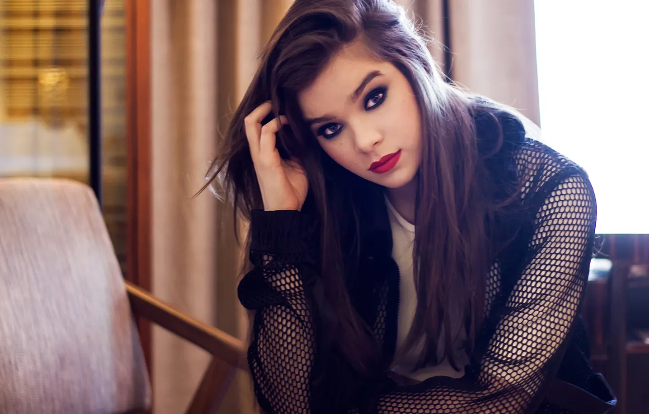 Фото обои взгляд, поза, модель, актриса, певица, hair, Hailee Steinfeld, Хейли Стейнфелд