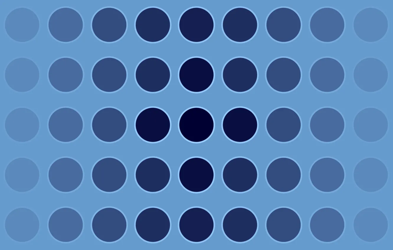 Фото обои круги, минимализм, отзеркаливание