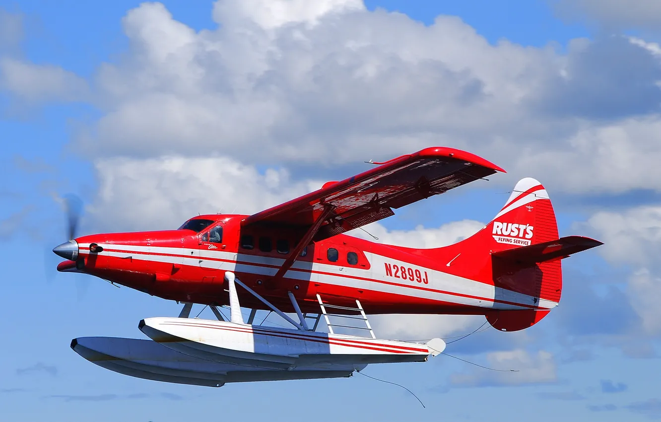 Фото обои небо, легкий, самолёт, одномоторный, турбовинтовой, DHC-3 Turbo Otter
