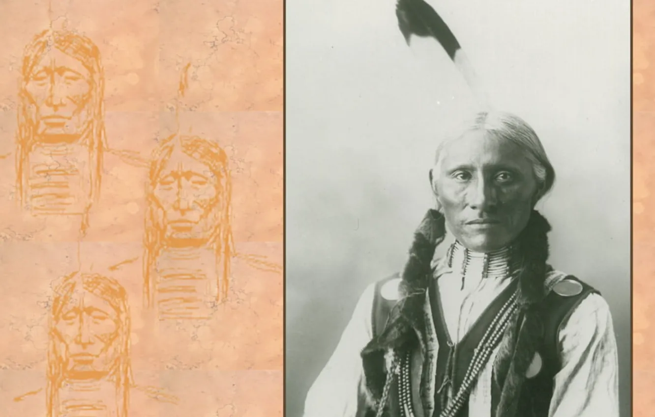 Фото обои indian, chief, proud, native american, first people, White Buffalo