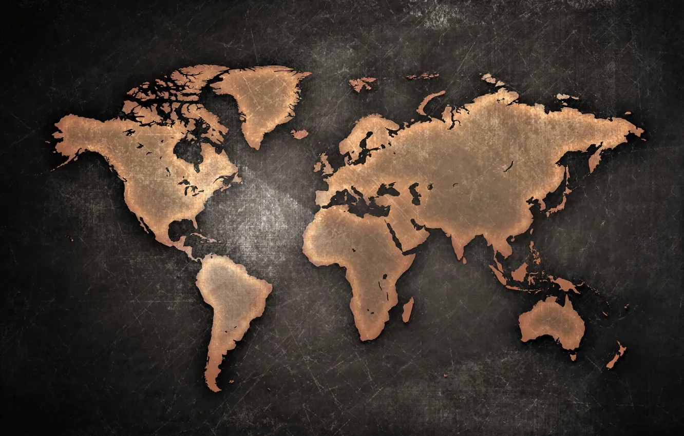 Фото обои Фон, Континенты, World Map, Карта Мира