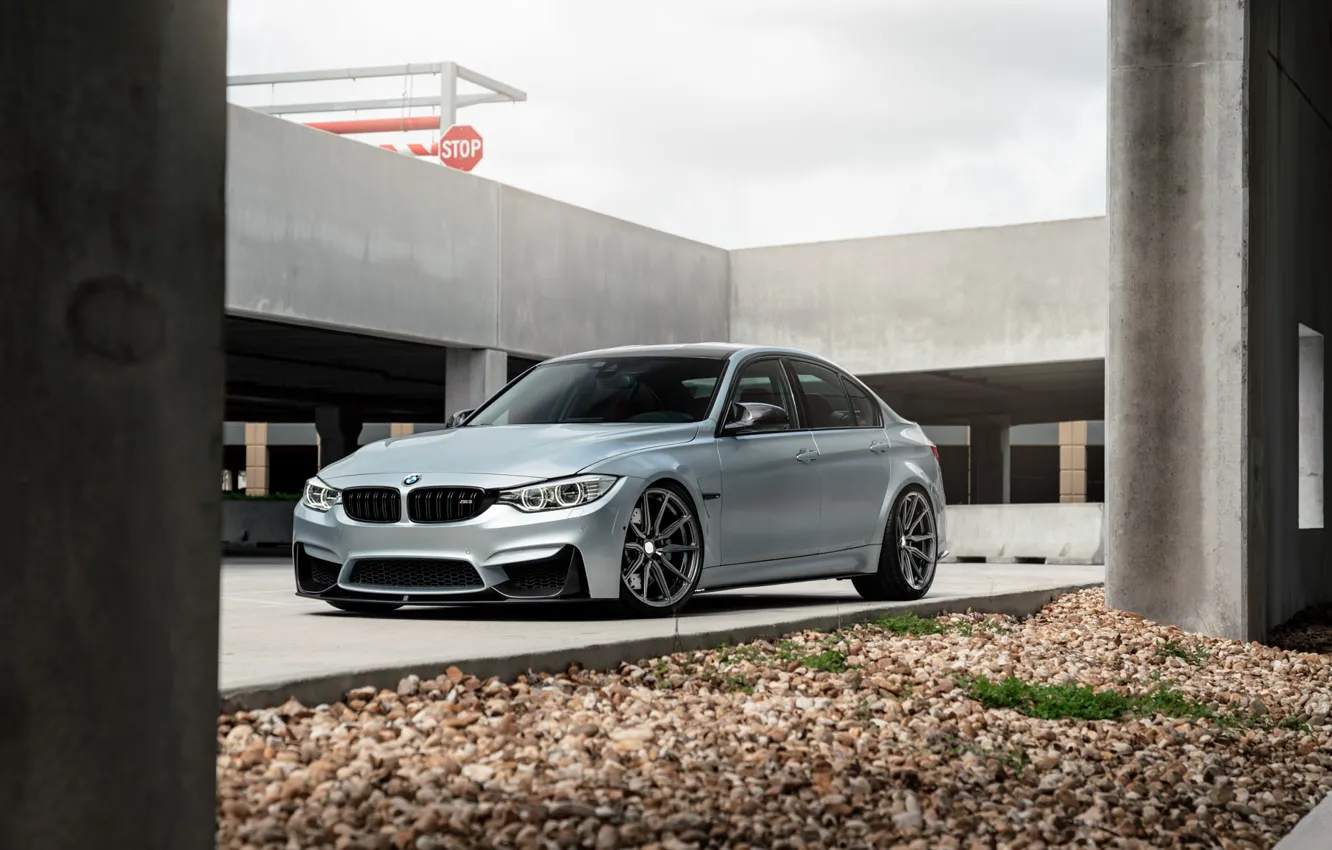 Фото обои BMW, Bridge, Vossen, Silver, F80