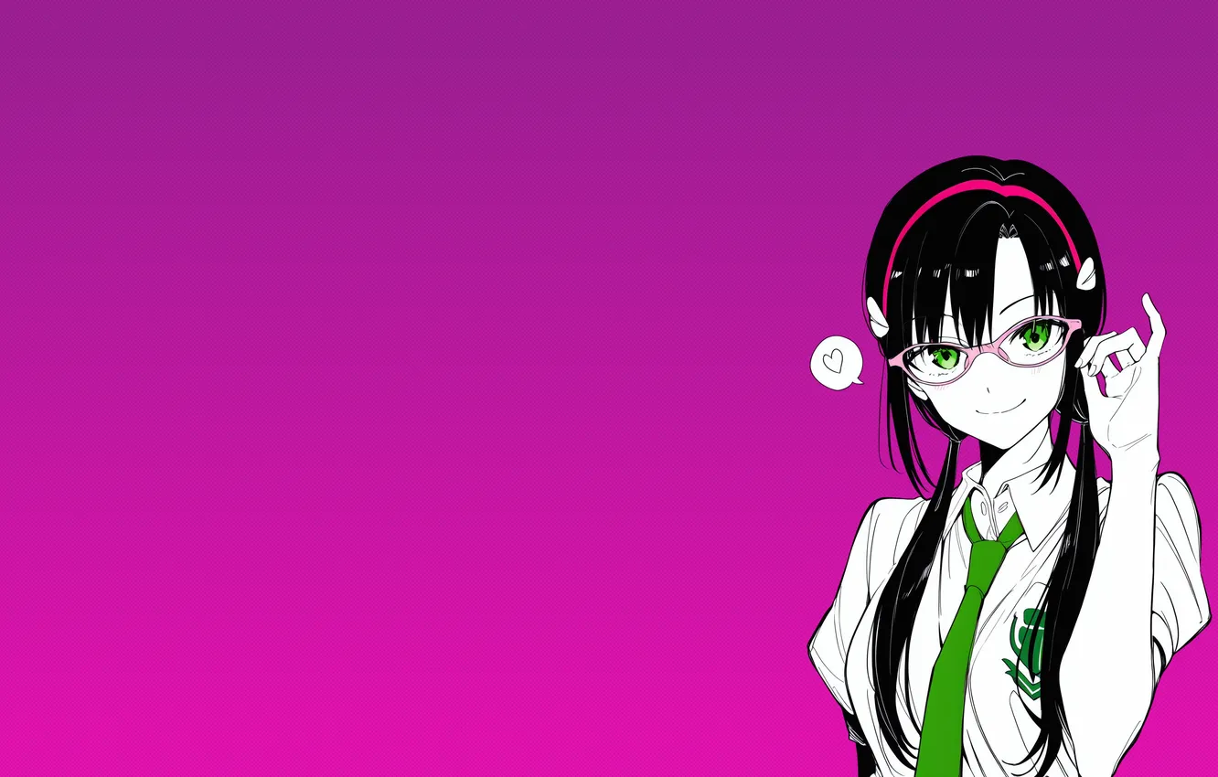 Фото обои Neon Genesis Evangelion, long hair, anime girls, Makinami Mari Illustrious, headband, women with glasses, Rebuild …