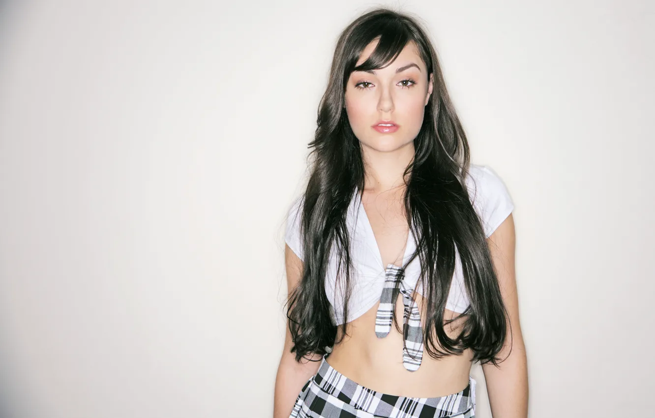 Фото обои актриса, школьница, Sasha Grey, музыкант, униформа, диджей