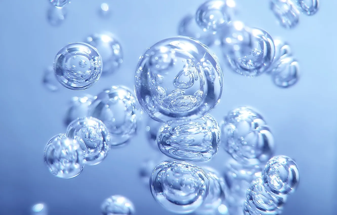 Фото обои пузыри, Вода, воздух