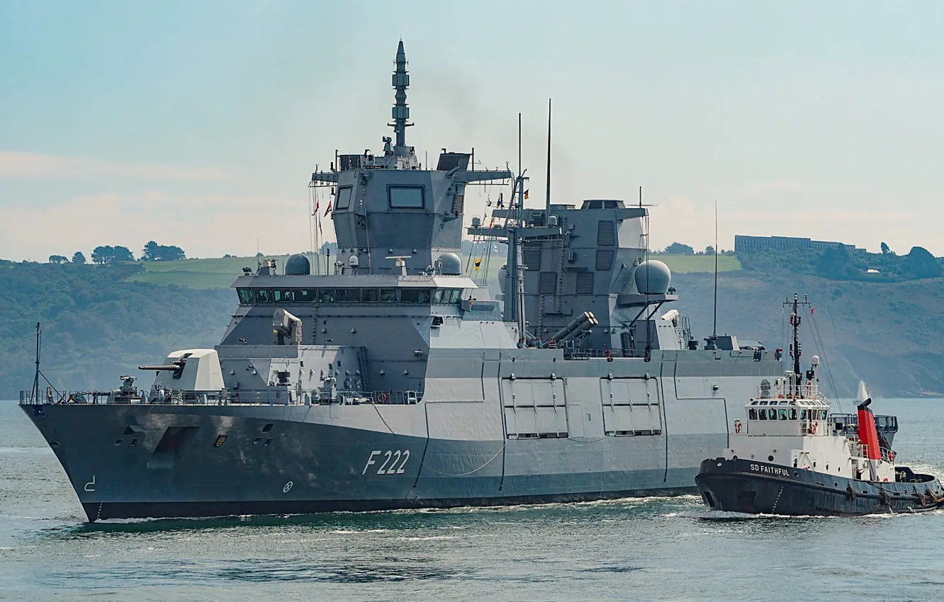 Фото обои фрегат, ВМС Германии, FGS Baden-Wuerttemberg