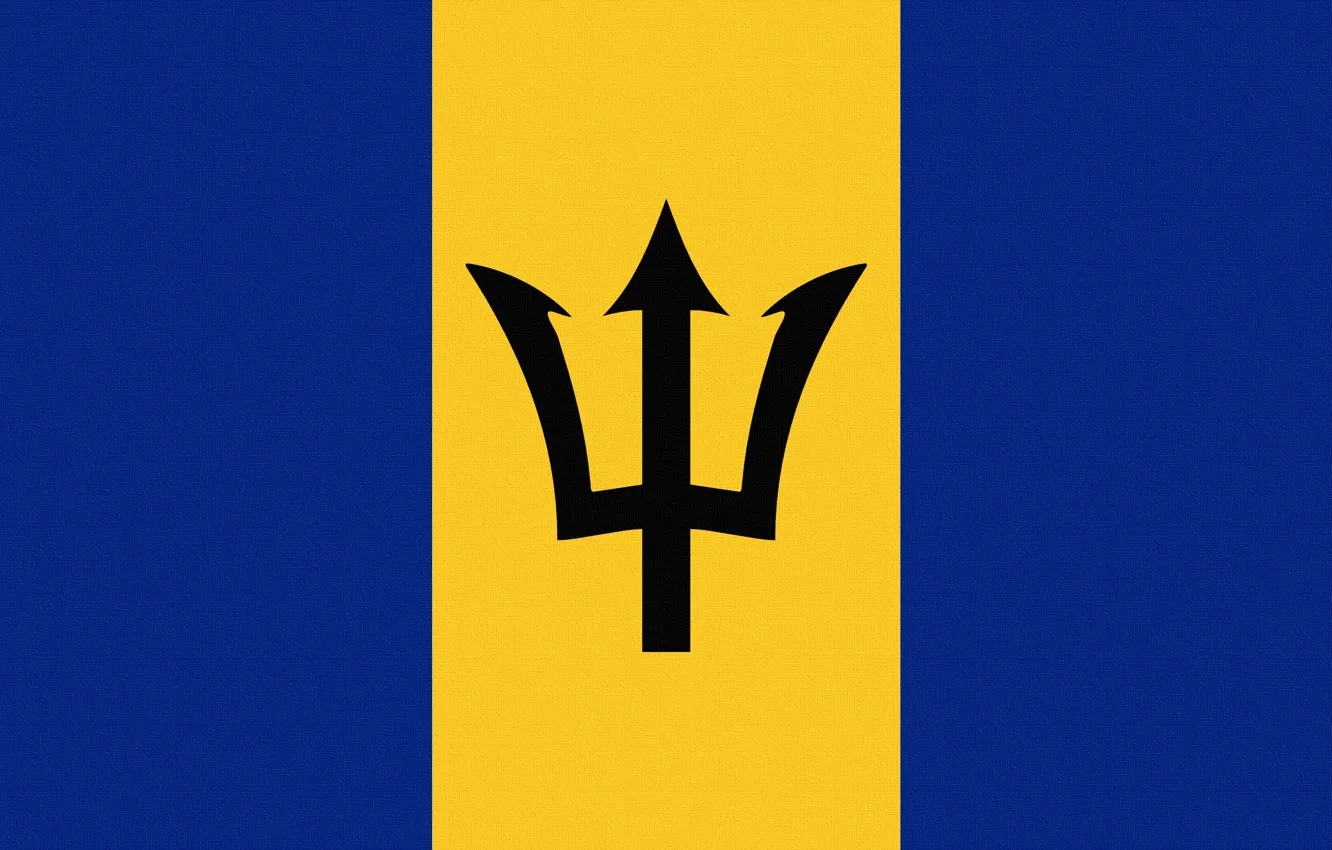 Фото обои Флаг, Герб, Photoshop, Барбадос, Barbados