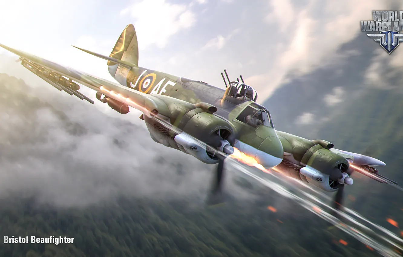 Фото обои RAF, Bristol, World of Warplanes, Beaufighter