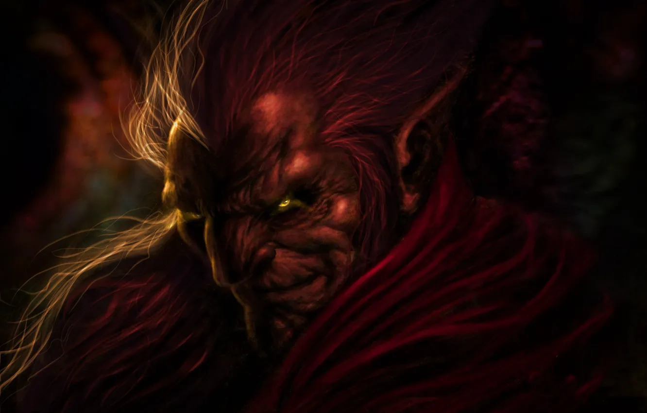 Фото обои взгляд, мужик, существо