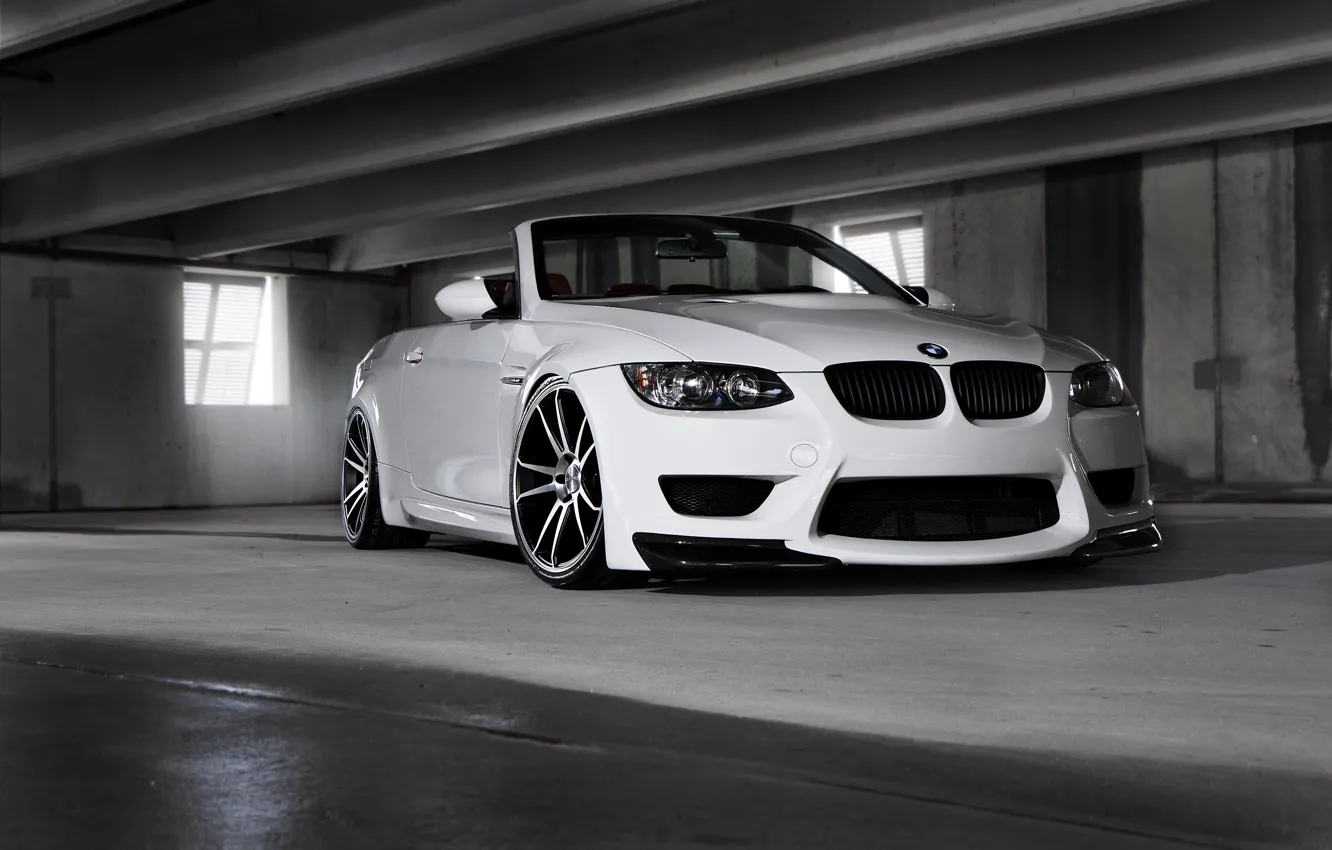 Фото обои белый, тюнинг, бмв, BMW, white, tuning, E93