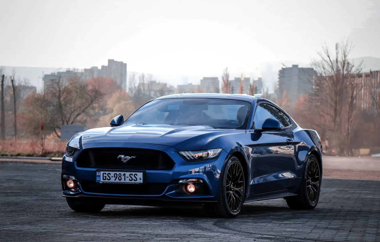 Фото обои BLUE, MUSTANG, FORD, CAR, LIGHT, WHELLS, GEORGIA, BEST