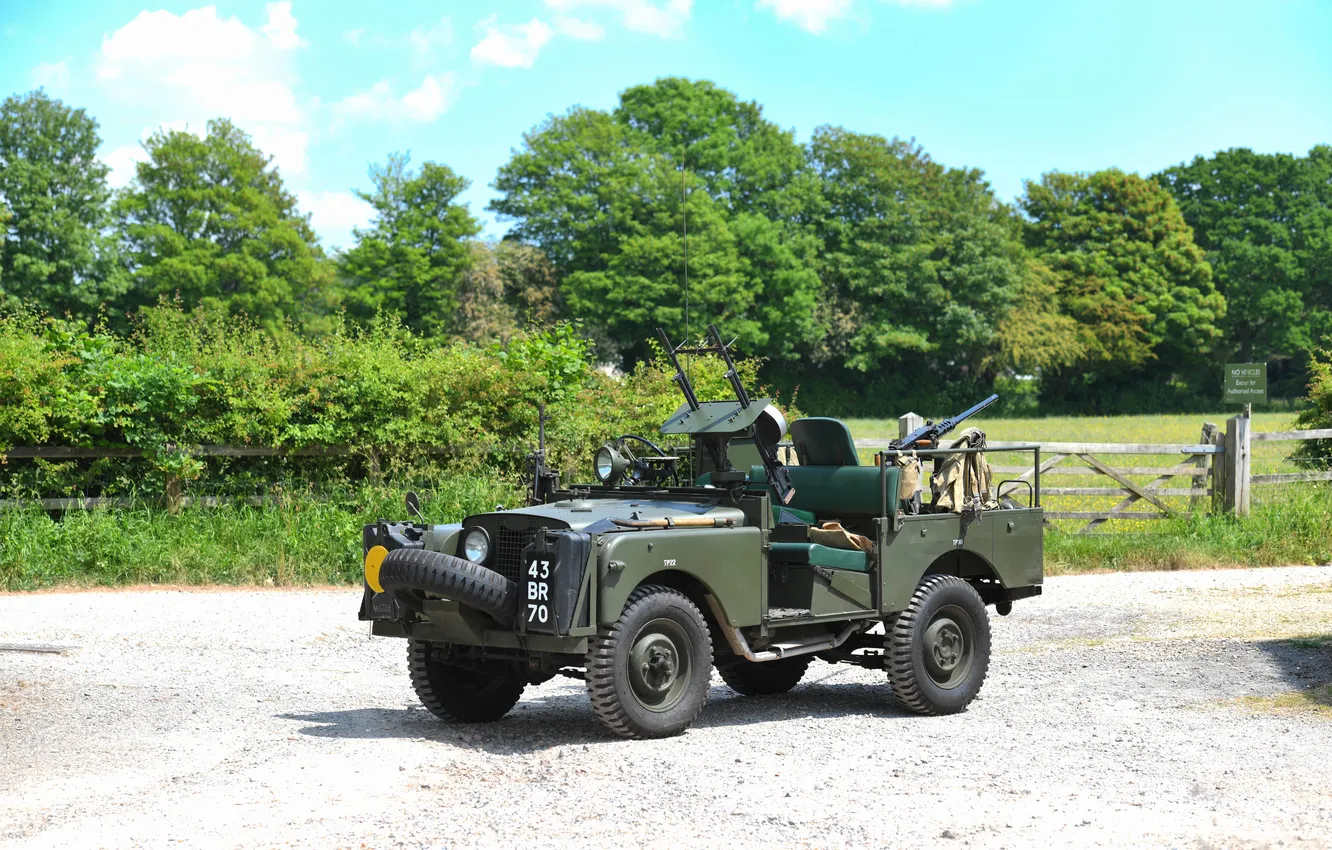 Фото обои Land Rover, 1955, единственный экземпляр, the only instance, Land Rover SAS series I