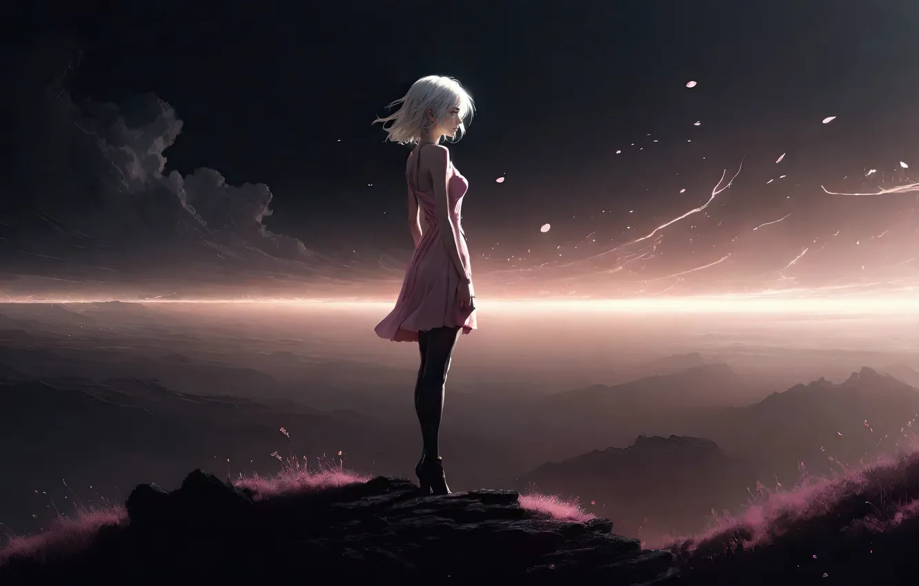 Фото обои girl, sexy, blonde, gorgeous, ai art