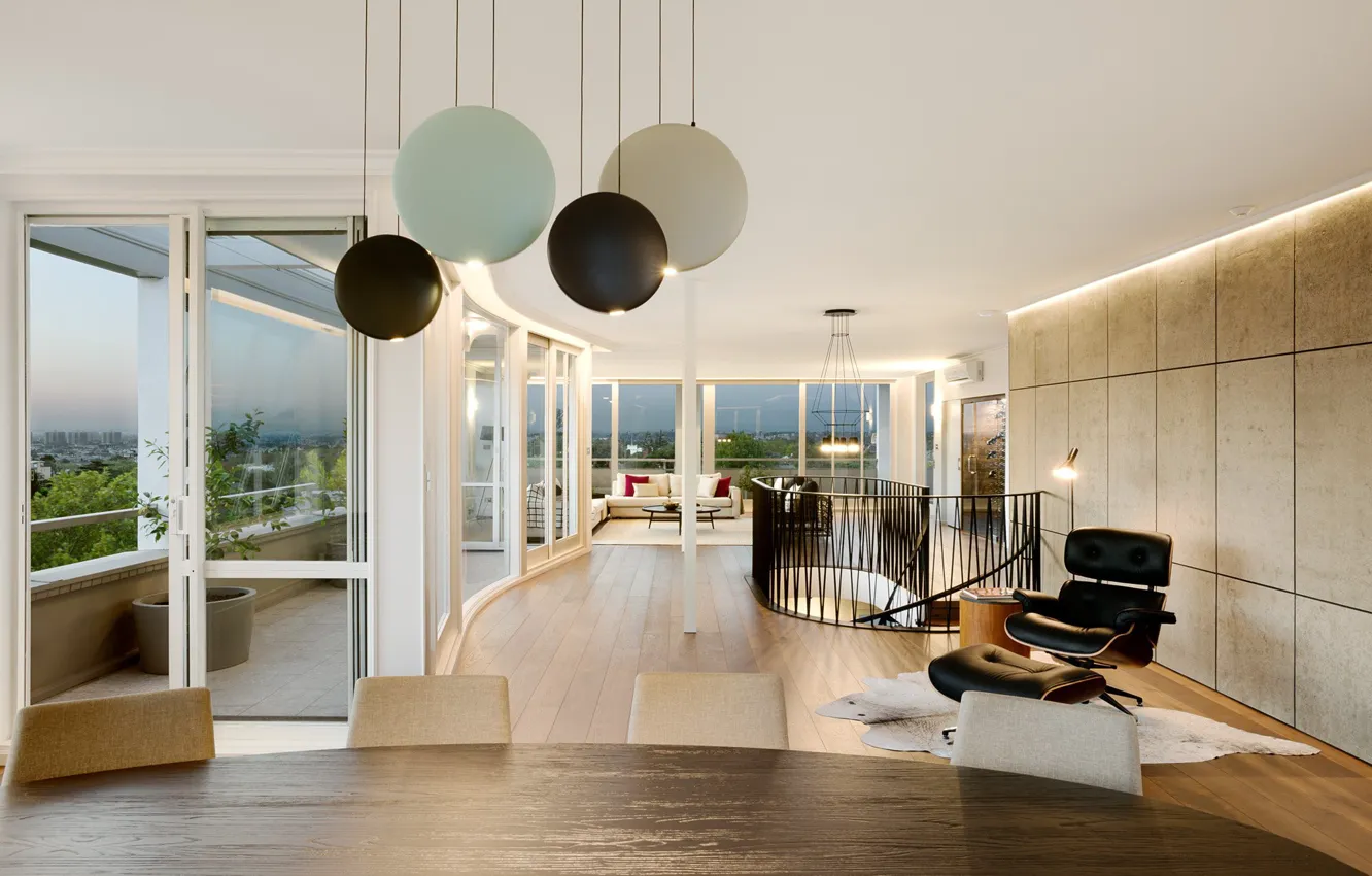 Фото обои вилла, интерьер, гостиная, столовая, luxurious, Sky Living
