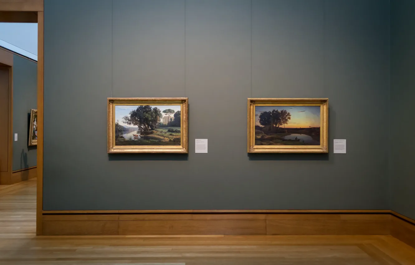 Фото обои галерея, картины, музей